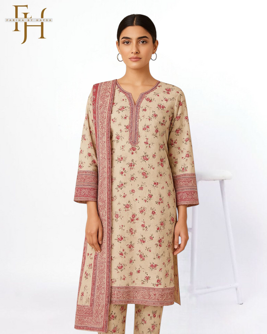 Women’s Stitched 3-Piece Suit – Ready to Wear Casual | Limited Edition by Fariha by Hafsa