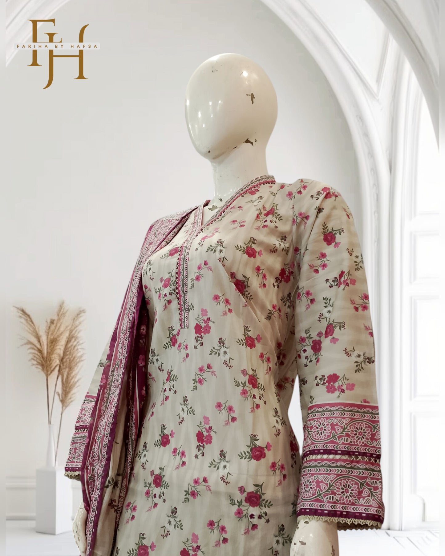 Women’s Stitched 3-Piece Suit – Ready to Wear Casual | Limited Edition by Fariha by Hafsa